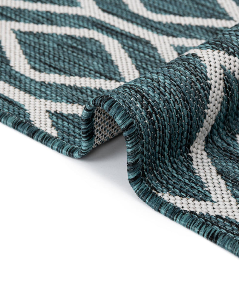 Urban Oasis Rugs Collection Area Rug -  Boulevard (Teal) Oval Teal  lifestyle 60
