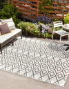 Urban Oasis Rugs Collection Area Rug -  Boulevard (Ivory) Square Ivory  lifestyle 0