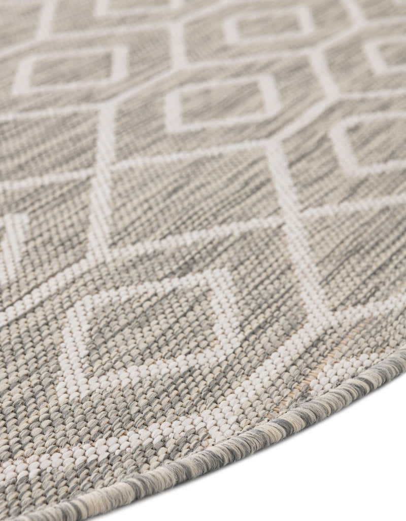 Urban Oasis Rugs Collection Area Rug -  Boulevard (Gray Cream) Round Gray Cream  lifestyle 8
