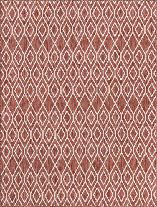 Urban Oasis Rugs Collection Area Rug -  Boulevard (Rust Red) Rectangle Rust Red Main