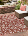 Urban Oasis Rugs Collection Area Rug -  Boulevard (Rust Red) Square Rust Red  lifestyle 0