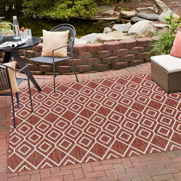 Urban Oasis Rugs Collection Area Rug -  Boulevard (Rust Red) Square Rust Red  lifestyle 26