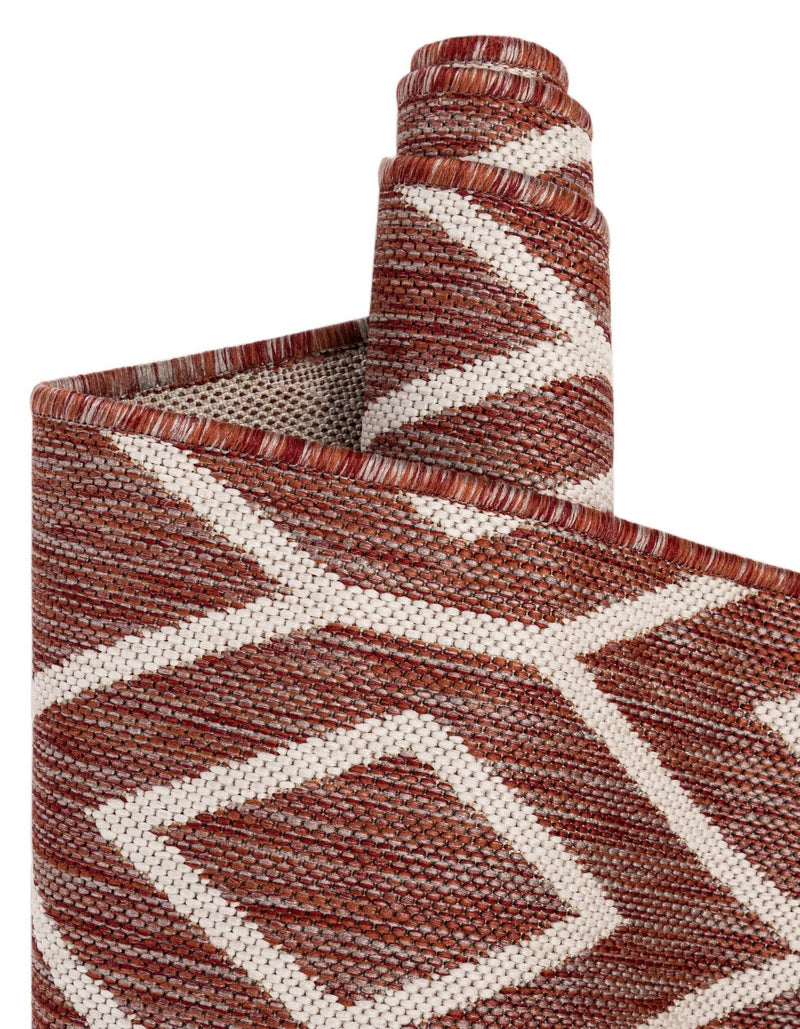 Urban Oasis Rugs Collection Area Rug -  Boulevard (Rust Red) Oval Rust Red  lifestyle 60