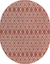 Urban Oasis Rugs Collection Area Rug -  Boulevard (Rust Red) Oval Rust Red Main