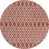 Urban Oasis Rugs Collection Area Rug -  Boulevard (Rust Red) Round Rust Red Main
