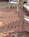 Urban Oasis Rugs Collection Area Rug -  Boulevard (Rust Red) Rectangle Rust Red  lifestyle 0