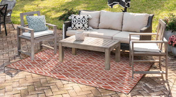 Urban Oasis Rugs Collection Area Rug -  Boulevard (Rust Red) Rectangle Rust Red  lifestyle 2