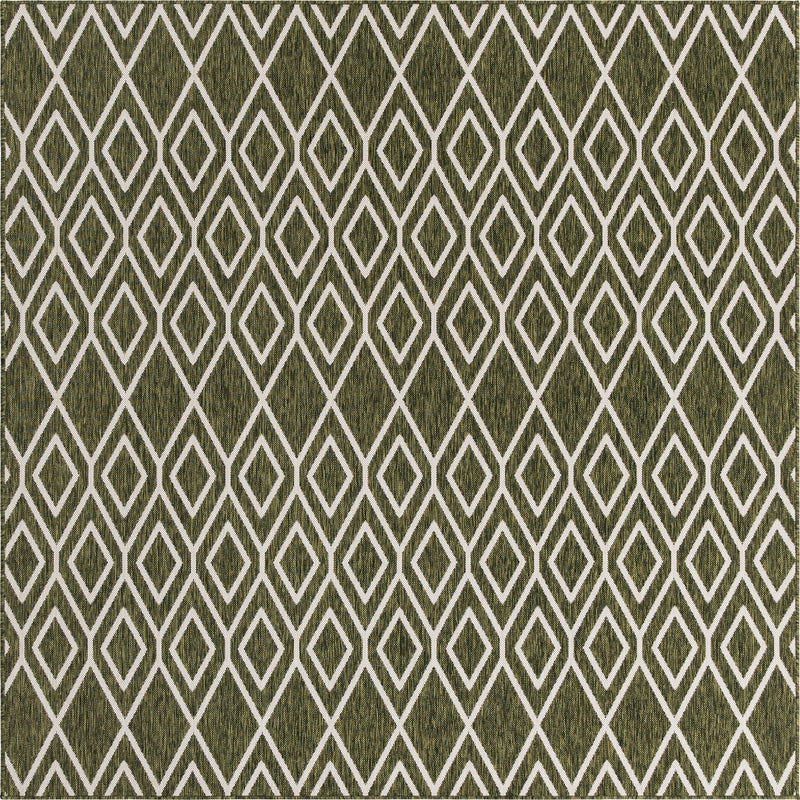 Urban Oasis Rugs Collection Area Rug -  Boulevard (Green) Square Green Main