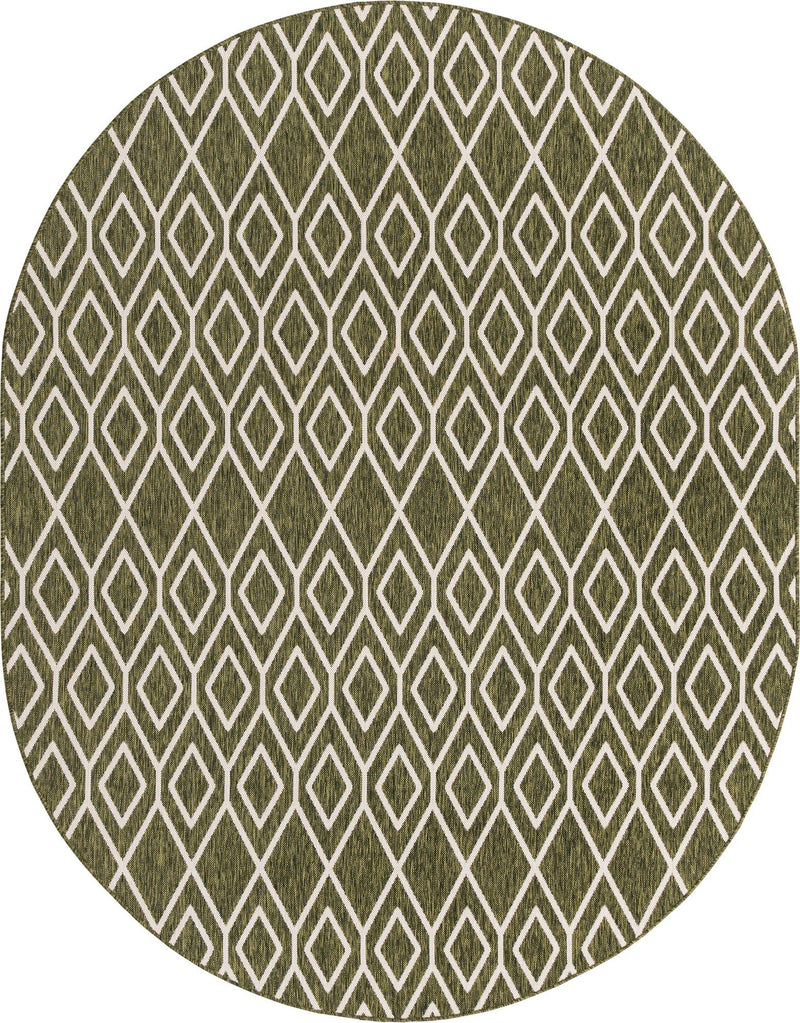 Urban Oasis Rugs Collection Area Rug -  Boulevard (Green) Oval Green Main