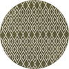 Urban Oasis Rugs Collection Area Rug -  Boulevard (Green) Round Green Main