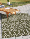 Urban Oasis Rugs Collection Area Rug -  Boulevard (Green) Rectangle Green  lifestyle 0