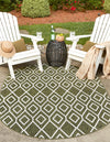 Urban Oasis Rugs Collection Area Rug -  Boulevard (Green) Oval Green  lifestyle 0