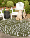 Urban Oasis Rugs Collection Area Rug -  Boulevard (Green) Oval Green  lifestyle 2