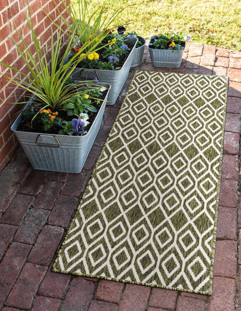 Urban Oasis Rugs Collection Area Rug -  Boulevard (Green) Runner Green  lifestyle 0