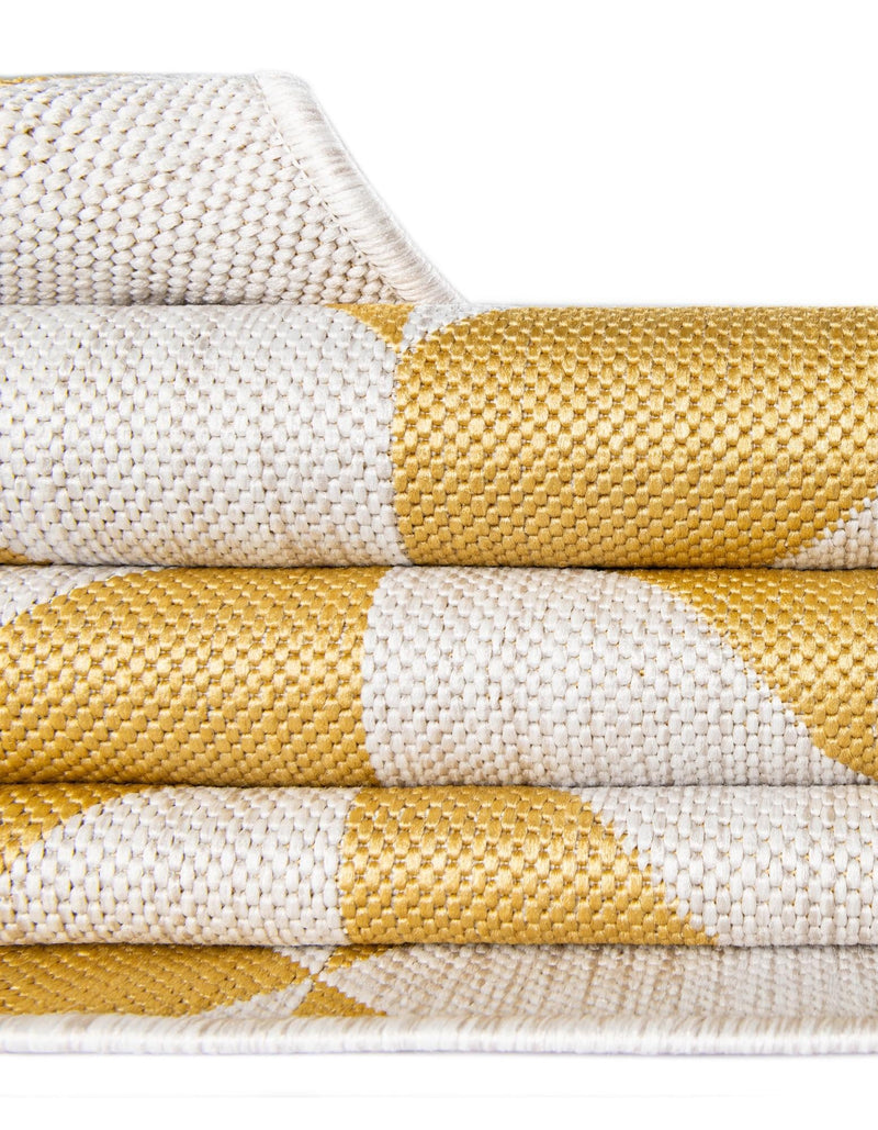 Urban Oasis Rugs Collection Area Rug -  Highrise (Yellow) Oval Yellow  lifestyle 58