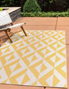 Urban Oasis Rugs Collection Area Rug -  Highrise (Yellow) Rectangle Yellow  lifestyle 0