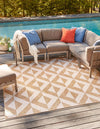 Urban Oasis Rugs Collection Area Rug -  Highrise (Beige) Square Beige  lifestyle 0