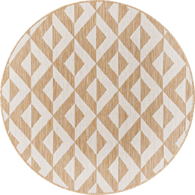 Urban Oasis Rugs Collection Area Rug -  Highrise (Beige) Round Beige  lifestyle 34
