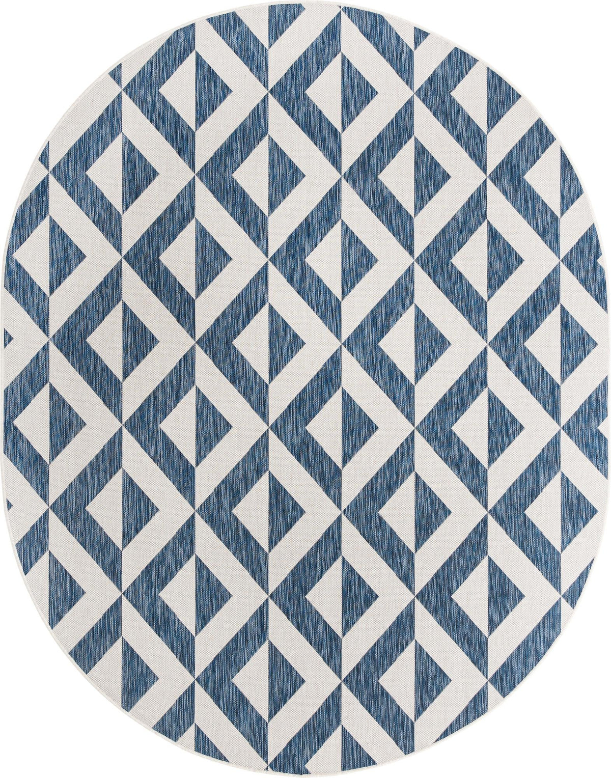 Urban Oasis Rugs Collection Area Rug -  Highrise (Blue) Oval Blue  lifestyle 12