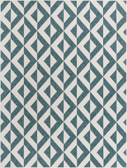 Urban Oasis Rugs Collection Area Rug -  Highrise (Teal) Rectangle Teal Main