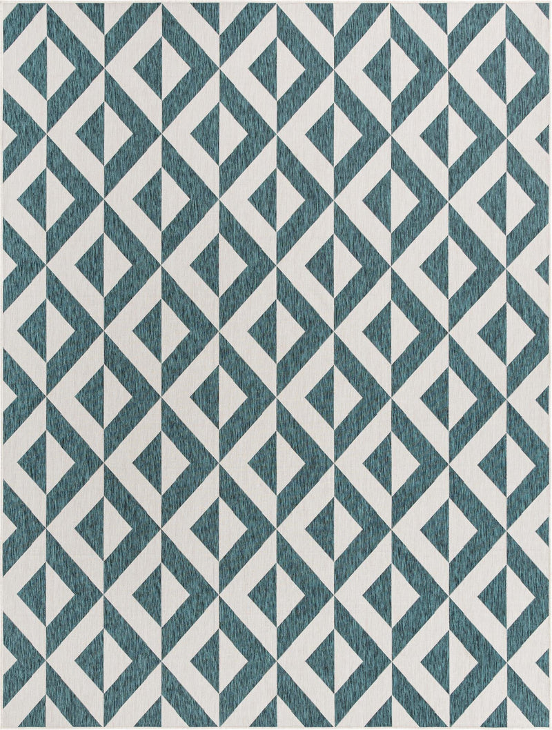 Urban Oasis Rugs Collection Area Rug -  Highrise (Teal) Rectangle Teal Main