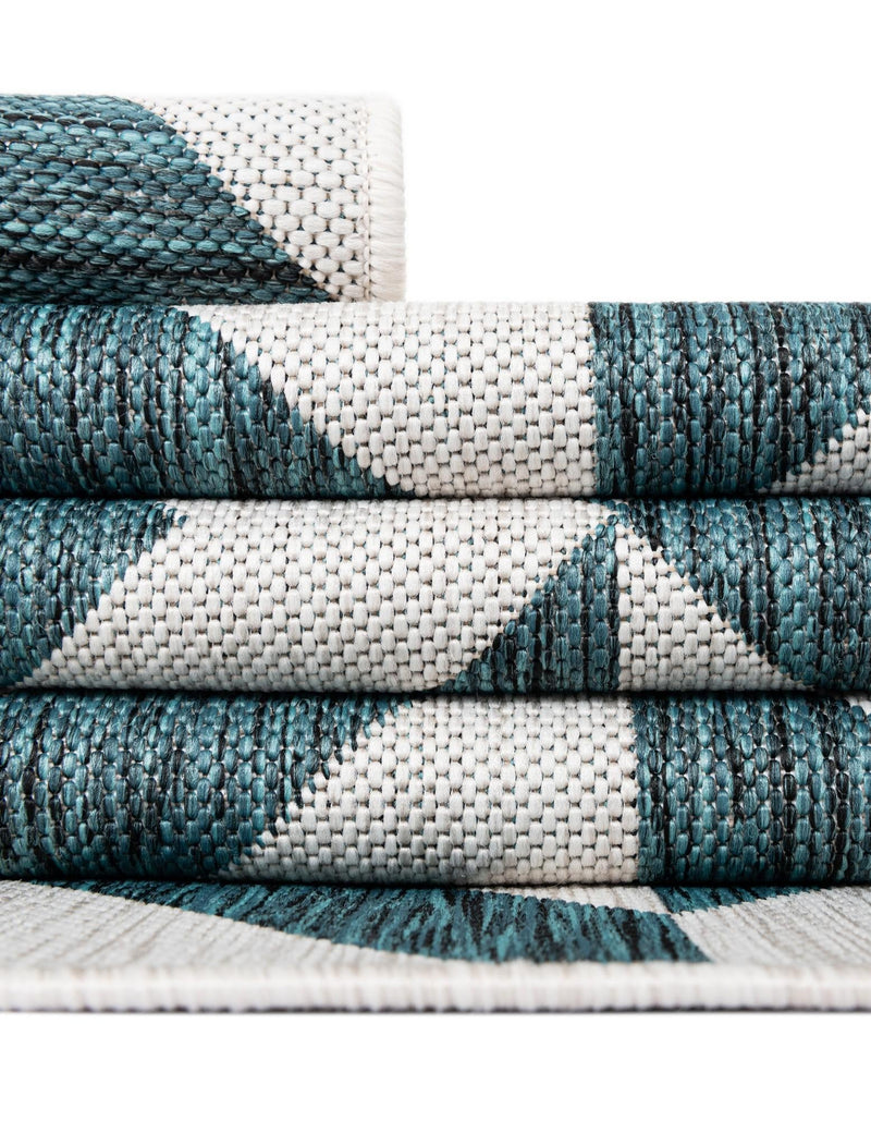 Urban Oasis Rugs Collection Area Rug -  Highrise (Teal) Rectangle Teal  lifestyle 28