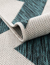 Urban Oasis Rugs Collection Area Rug -  Highrise (Teal) Round Teal  lifestyle 7