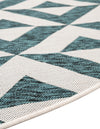 Urban Oasis Rugs Collection Area Rug -  Highrise (Teal) Round Teal  lifestyle 10
