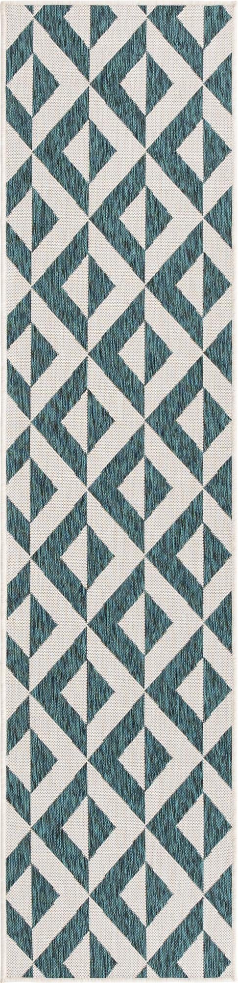 Urban Oasis Rugs Collection Area Rug -  Highrise (Teal) Runner Teal Main