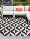 Urban Oasis Rugs Collection Area Rug -  Highrise (Charcoal Gray) Square Charcoal Gray  lifestyle 0