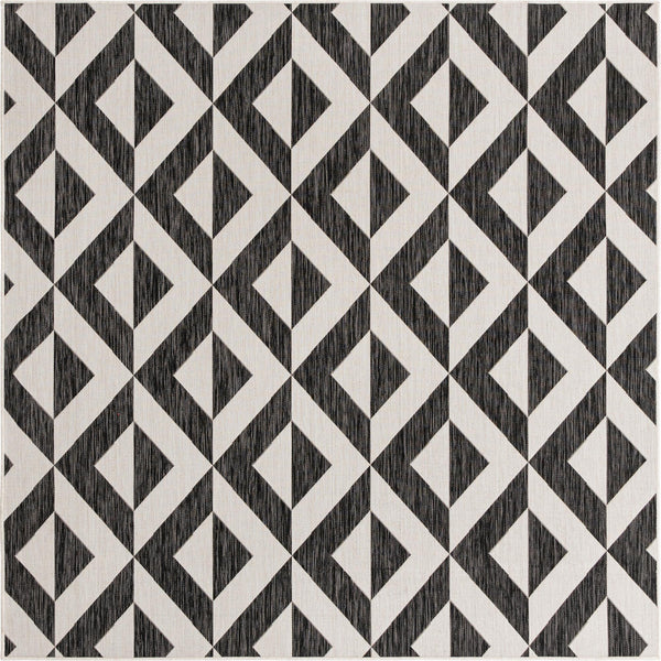 Urban Oasis Rugs Collection Area Rug -  Highrise (Charcoal Gray) Square Charcoal Gray Main