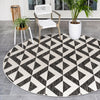 Urban Oasis Rugs Collection Area Rug -  Highrise (Charcoal Gray) Round Charcoal Gray  lifestyle 0
