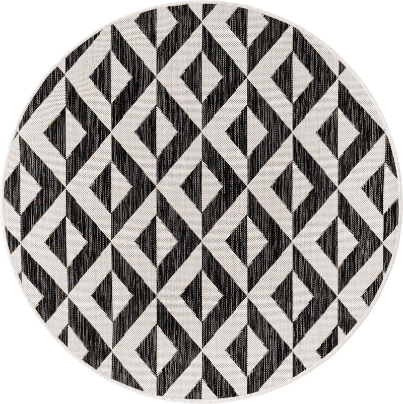 Urban Oasis Rugs Collection Area Rug -  Highrise (Charcoal Gray) Round Charcoal Gray  lifestyle 41