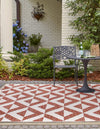 Urban Oasis Rugs Collection Area Rug -  Highrise (Rust Red) Square Rust Red  lifestyle 2