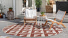 Urban Oasis Rugs Collection Area Rug -  Highrise (Rust Red) Round Rust Red  lifestyle 3