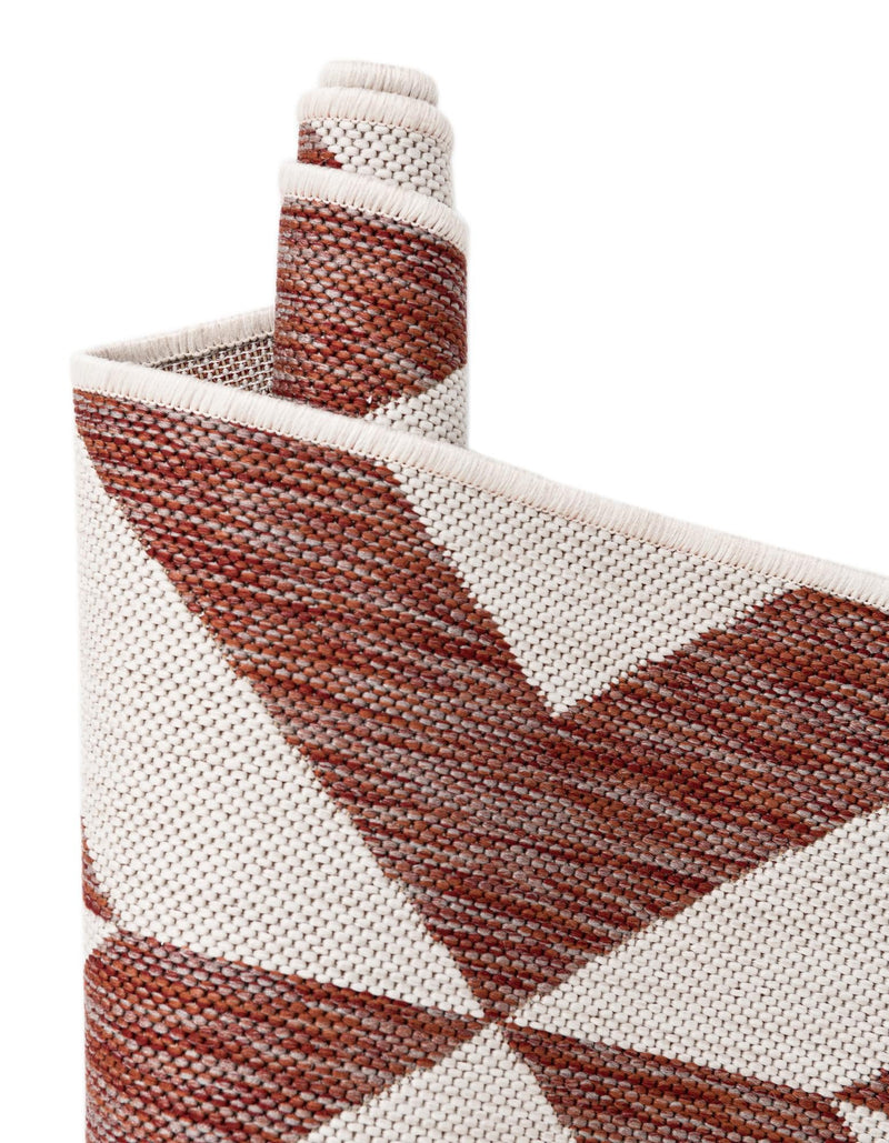 Urban Oasis Rugs Collection Area Rug -  Highrise (Rust Red) Round Rust Red  lifestyle 19