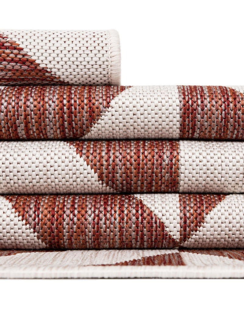 Urban Oasis Rugs Collection Area Rug -  Highrise (Rust Red) Round Rust Red  lifestyle 25