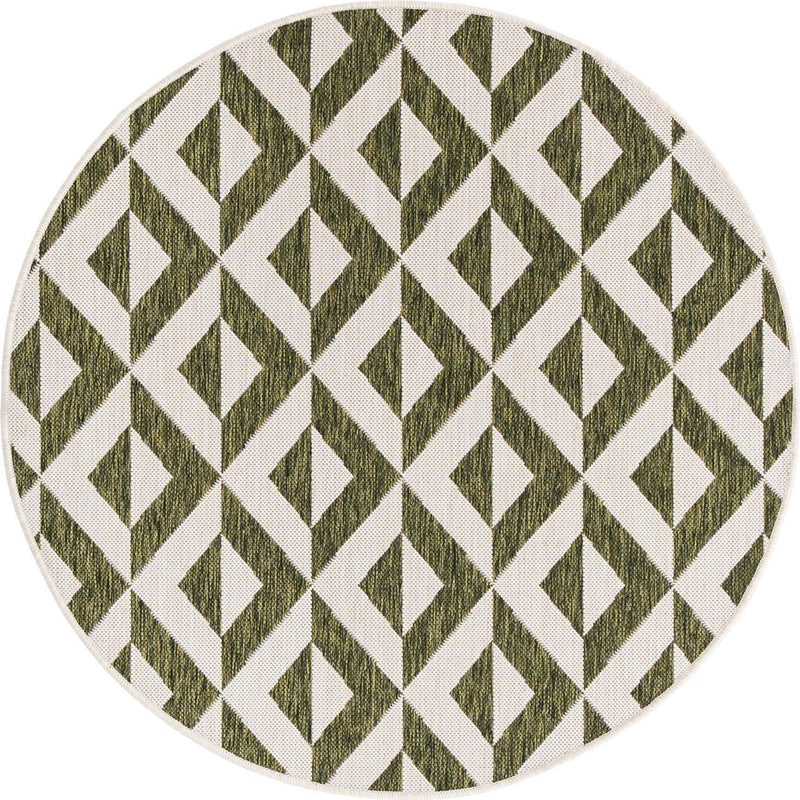Urban Oasis Rugs Collection Area Rug -  Highrise (Green) Round Green  lifestyle 33
