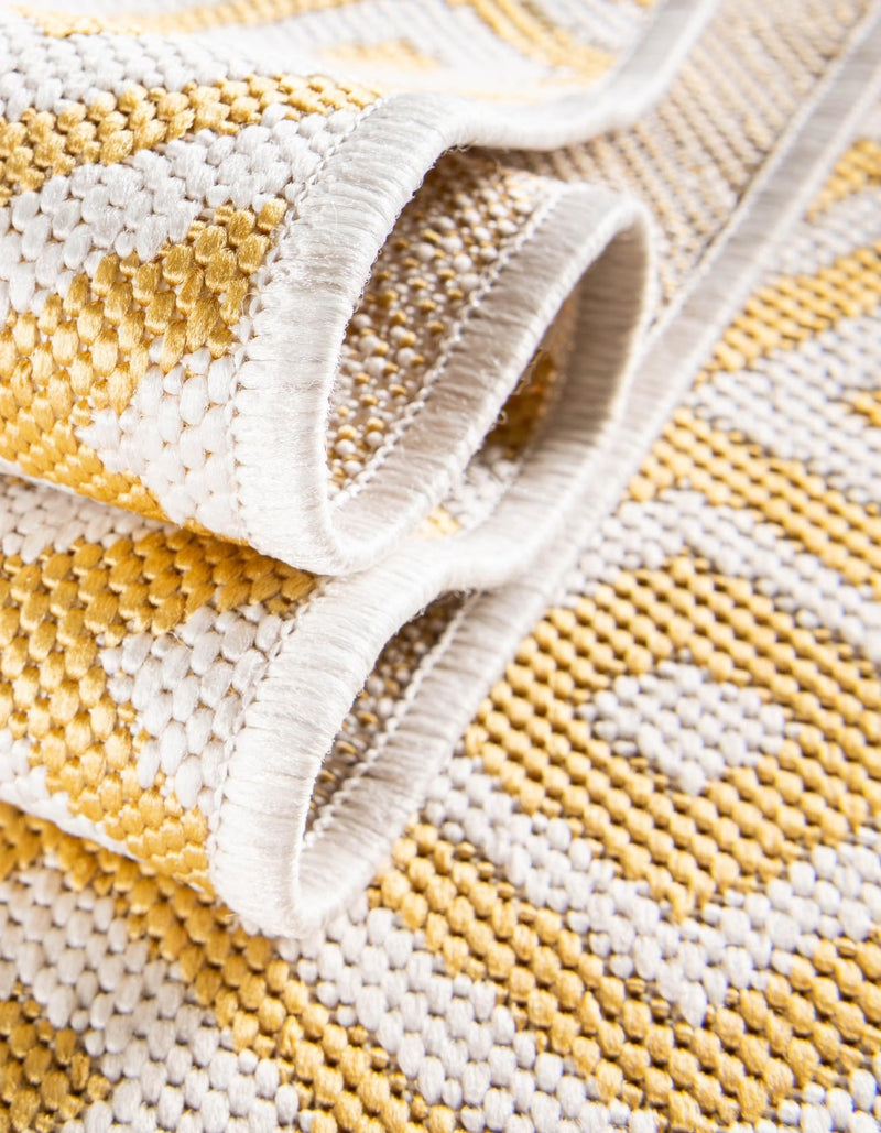 Urban Oasis Rugs Collection Area Rug -  Rooftop (Yellow Ivory) Oval Yellow Ivory  lifestyle 74