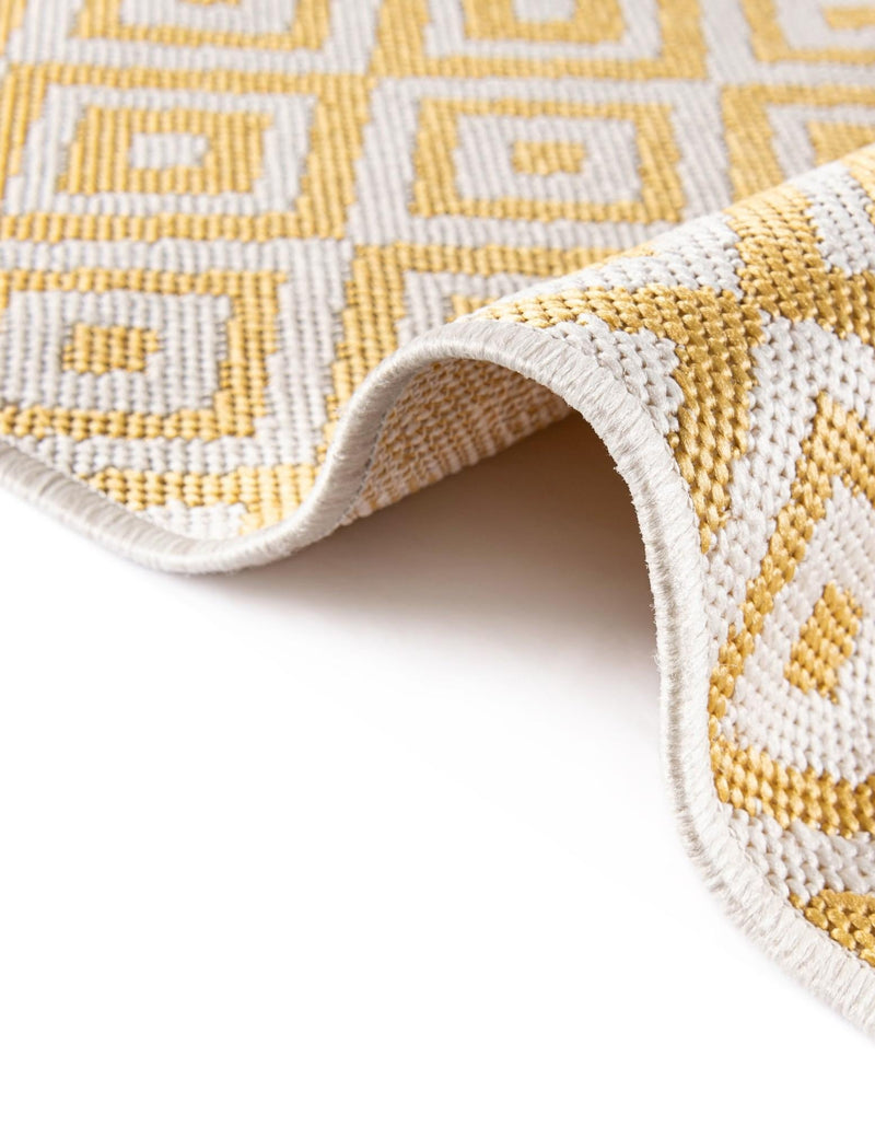 Urban Oasis Rugs Collection Area Rug -  Rooftop (Yellow Ivory) Oval Yellow Ivory  lifestyle 75