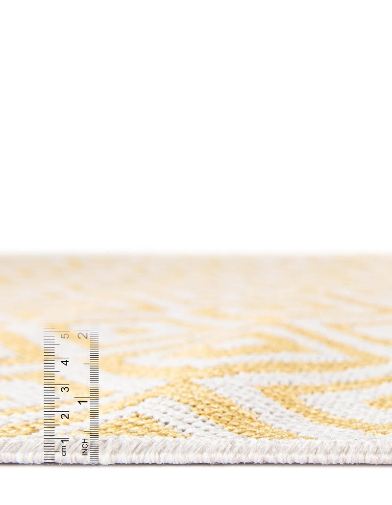 Urban Oasis Rugs Collection Area Rug -  Rooftop (Yellow Ivory) Oval Yellow Ivory  lifestyle 78