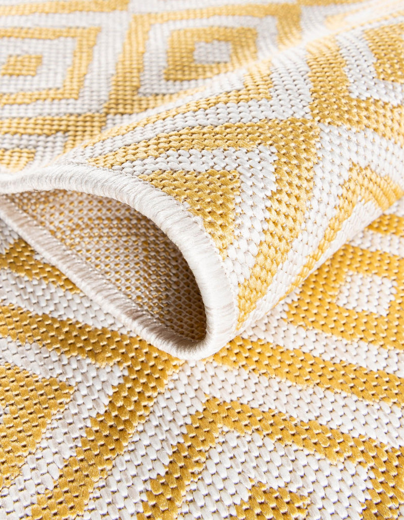 Urban Oasis Rugs Collection Area Rug -  Rooftop (Yellow Ivory) Rectangle Yellow Ivory  lifestyle 7