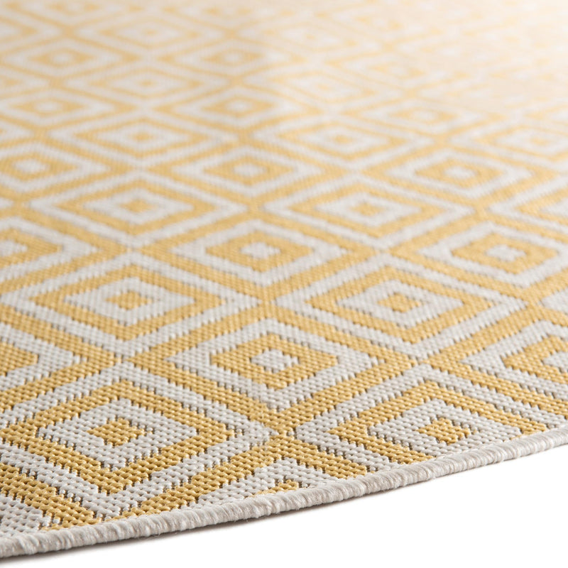 Urban Oasis Rugs Collection Area Rug -  Rooftop (Yellow Ivory) Oval Yellow Ivory  lifestyle 7