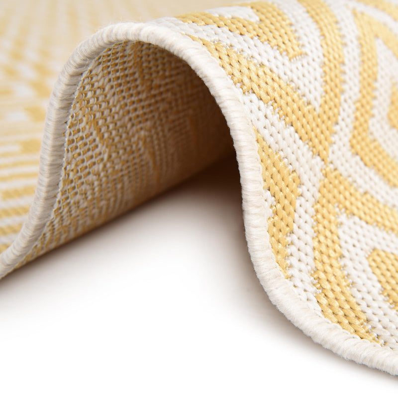 Urban Oasis Rugs Collection Area Rug -  Rooftop (Yellow Ivory) Oval Yellow Ivory  lifestyle 10