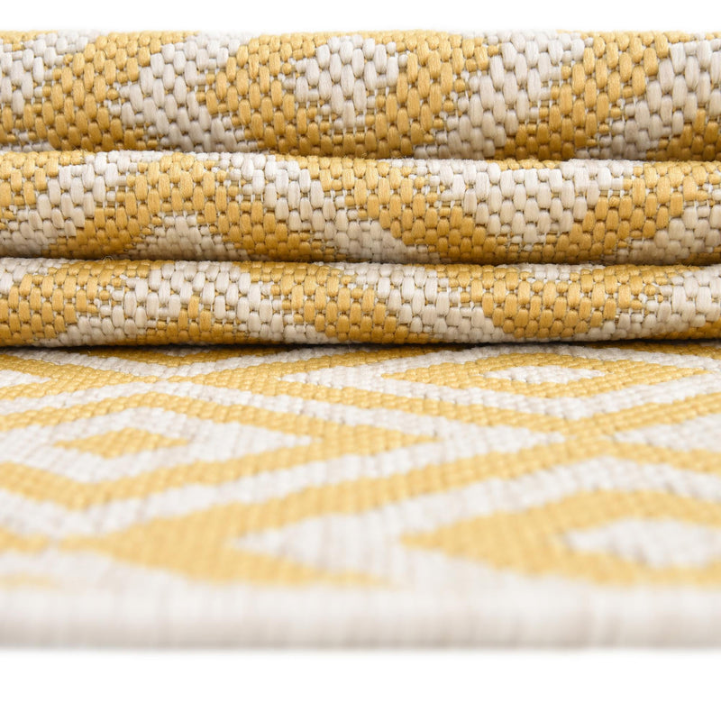 Urban Oasis Rugs Collection Area Rug -  Rooftop (Yellow Ivory) Oval Yellow Ivory  lifestyle 14