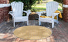 Urban Oasis Rugs Collection Area Rug -  Rooftop (Yellow Ivory) Round Yellow Ivory  lifestyle 3