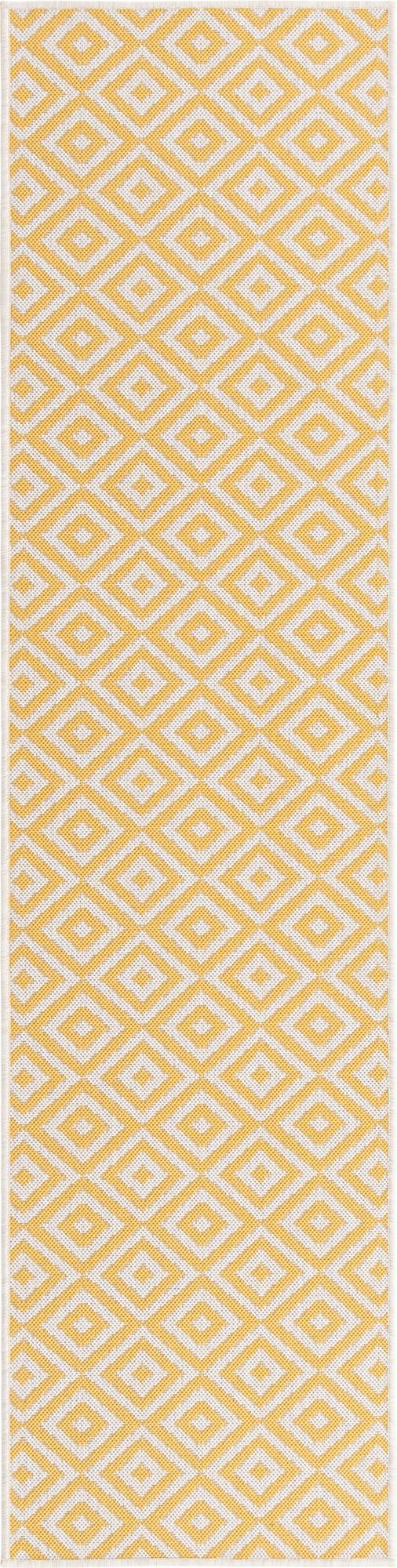 Urban Oasis Rugs Collection Area Rug -  Rooftop (Yellow Ivory) Runner Yellow Ivory Main