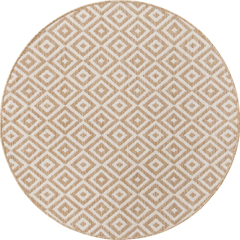 Urban Oasis Rugs Collection Area Rug -  Rooftop (Beige) Round Beige  lifestyle 38