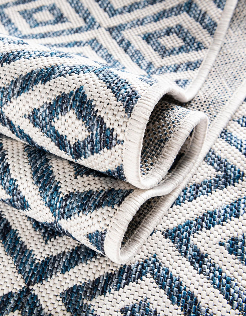 Urban Oasis Rugs Collection Area Rug -  Rooftop (Blue) Rectangle Blue  lifestyle 24