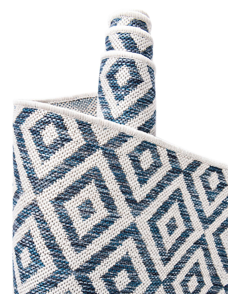 Urban Oasis Rugs Collection Area Rug -  Rooftop (Blue) Rectangle Blue  lifestyle 25